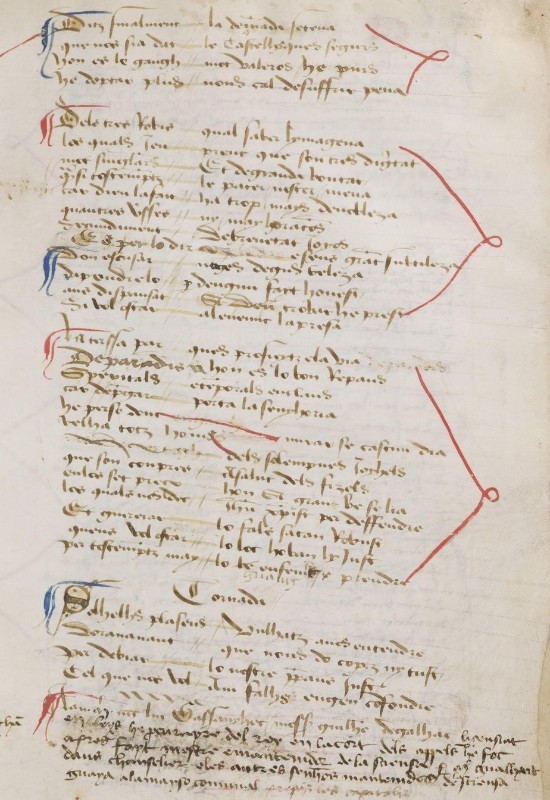 Académie des Jeux Floraux, Le Registre de Gailhac, 1484, manuscrit, Rosalis