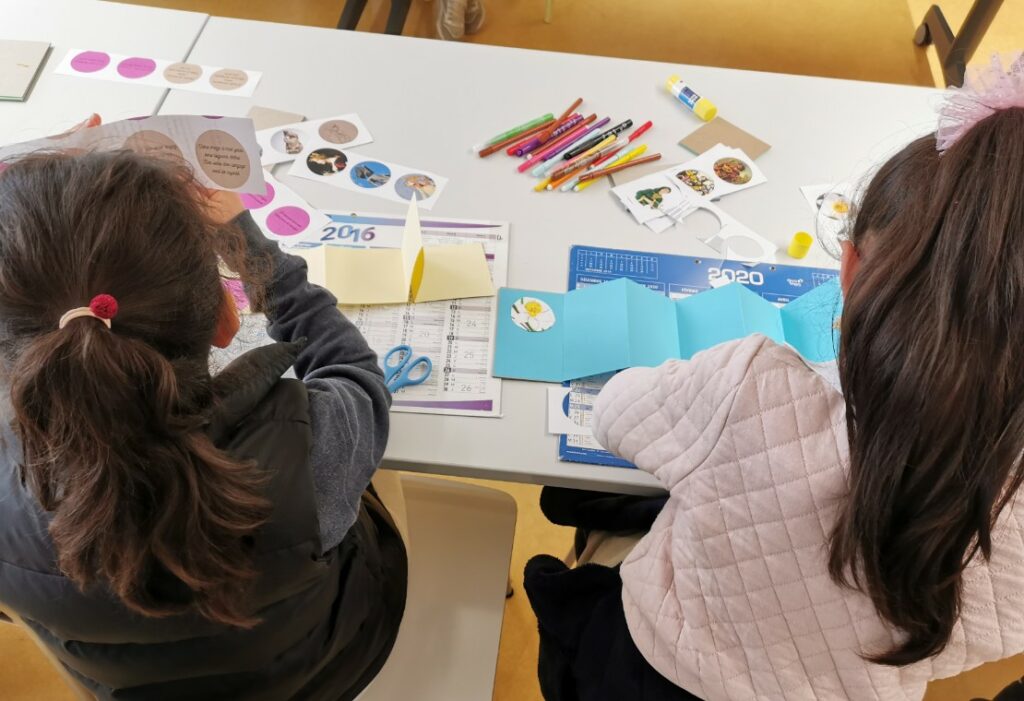 Atelier créatifs avec les enfants pour l'exposition "Troubadours, langue d'oc et Jeux Floraux" le 10 avril et 4 mai 2024